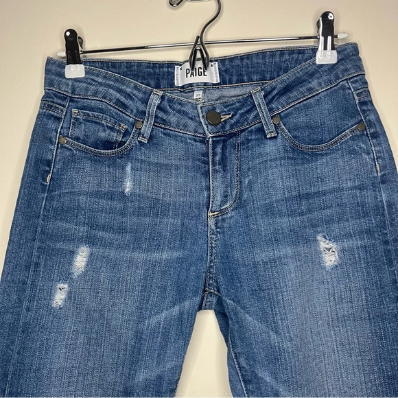 PAIGE Jimmy Jimmy Crop Distressed Jeans - Picture 4 of 13